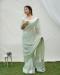 Picture of Well Formed Georgette Dark Sea Green Saree