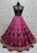 Picture of Silk Pale Violet Red & Dark Green Lehenga Choli