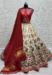 Picture of Pretty Silk Off White & Maroon Lehenga Choli