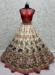 Picture of Pretty Silk Off White & Maroon Lehenga Choli