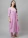 Picture of Magnificent Cotton Plum Readymade Salwar Kameez