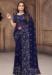 Picture of Superb Georgette Navy Blue Saree