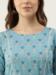 Picture of Fascinating Cotton & Crepe Cadet Blue Kurtis And Tunic