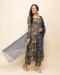 Picture of Good Looking Crepe Steel Blue Readymade Salwar Kameez