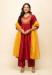 Picture of Sublime Crepe Fire Brick Readymade Salwar Kameez