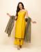 Picture of Comely Crepe Orange Readymade Salwar Kameez