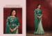 Picture of Fine Net & Silk Dark Sea Green Saree