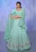 Picture of Net & Organza Light Steel Blue Lehenga Choli