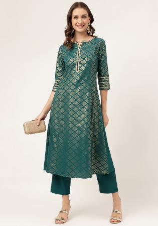 Picture of Elegant Cotton Midnight Blue Kurtis & Tunic