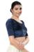 Picture of Statuesque Organza Navy Blue Designer Blouse