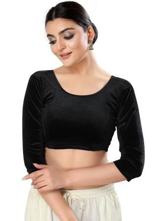 Picture of Alluring Organza Black Designer Blouse