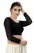 Picture of Classy Organza Black Designer Blouse