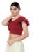 Picture of Splendid Cotton & Lycra Maroon Designer Blouse