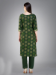 Picture of Cotton Dark Olive Green Readymade Salwar Kameez