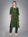 Picture of Cotton Dark Olive Green Readymade Salwar Kameez