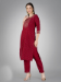 Picture of Fascinating Cotton Maroon Readymade Salwar Kameez