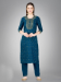 Picture of Comely Cotton Teal Readymade Salwar Kameez