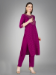 Picture of Amazing Cotton Purple Readymade Salwar Kameez