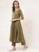 Picture of Cotton Dark Olive Green Readymade Salwar Kameez