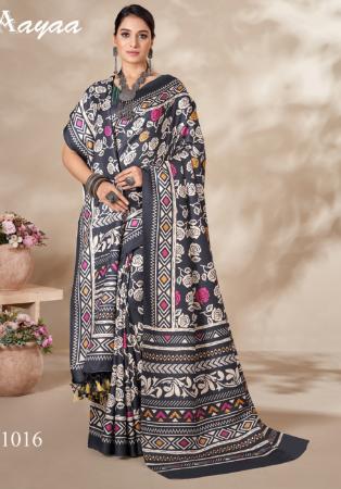 Picture of Alluring Georgette Dark Slate Grey Saree