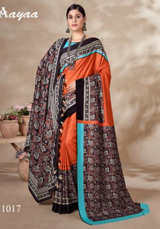 Picture of Sightly Georgette Chocolate Saree