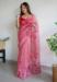 Picture of Lovely Organza Pale Violet Red Saree