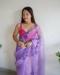 Picture of Splendid Organza Medium Purple Saree