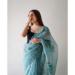 Picture of Magnificent Satin & Organza Cadet Blue Saree