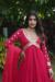 Picture of Splendid Georgette Crimson Readymade Gown