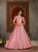 Picture of Bewitching Crepe & Silk Pink Party Wear Gown