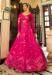 Picture of Statuesque Cotton Crimson Party Wear Gown