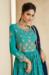 Picture of Georgette Dark Cyan Straight Cut Salwar Kameez