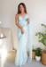 Picture of Amazing Organza Powder Blue Saree