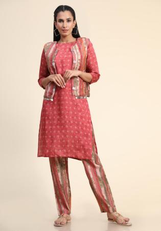 Picture of Magnificent Chiffon Light Coral Kurtis & Tunic