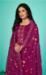 Picture of Statuesque Organza Purple Straight Cut Salwar Kameez