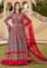 Picture of Resplendent Net Fire Brick Readymade Gown