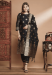 Picture of Cotton & Silk Black Readymade Salwar Kameez