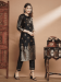 Picture of Cotton & Silk Black Readymade Salwar Kameez