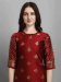 Picture of Cotton & Silk Maroon Readymade Salwar Kameez