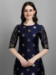 Picture of Cotton & Silk Navy Blue Readymade Salwar Kameez