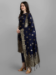 Picture of Cotton & Silk Navy Blue Readymade Salwar Kameez