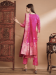 Picture of Cotton & Silk Pale Violet Red Readymade Salwar Kameez