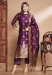 Picture of Cotton & Silk Purple Readymade Salwar Kameez