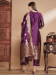 Picture of Cotton & Silk Purple Readymade Salwar Kameez