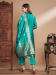 Picture of Cotton & Silk Sea Green Readymade Salwar Kameez