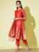 Picture of Cotton & Silk Fire Brick Readymade Salwar Kameez