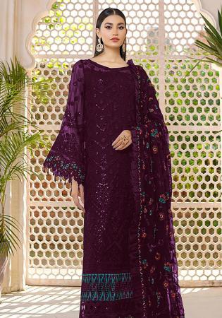 Picture of Exquisite Georgette Black Straight Cut Salwar Kameez