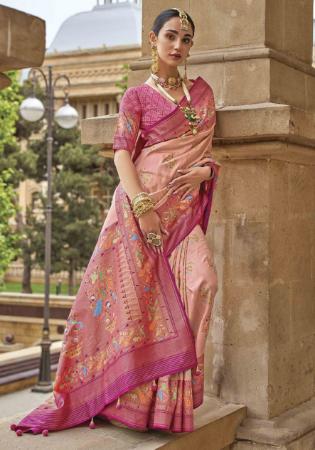 Picture of Alluring Silk Rosy Brown Saree