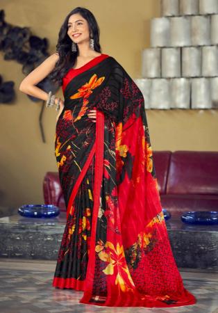 Picture of Taking Satin & Silk Black Saree