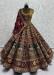 Picture of Alluring Chiffon Saddle Brown Lehenga Choli